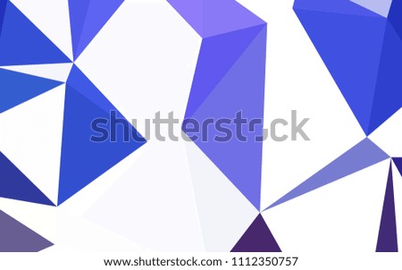 Light BLUE vector gradient triangles texture. Geometric illustration in Origami style with gradient.  New template for your brand book.