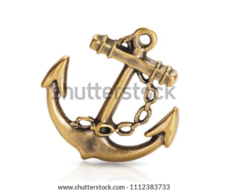 Accessories anchor isolated on a white background. This has clipping path. 