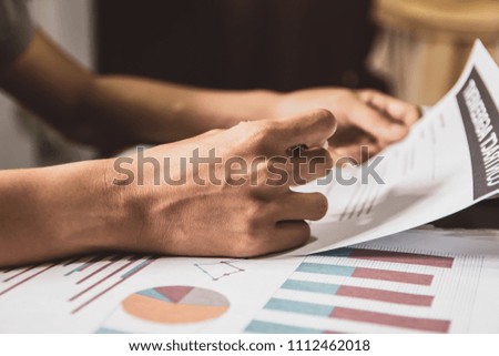 businessman or lawyers sitting office signing contract papers on wood table. Law of advisor Concepts and vintage, Sunset light.Selective Focus