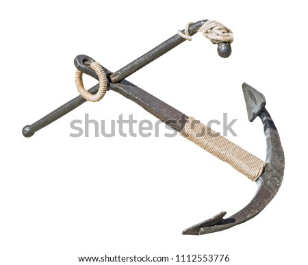 Old Anchor on a white background