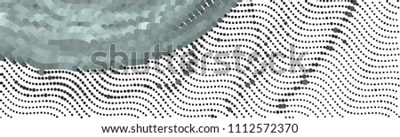 Abstract horizontal background. Spotted halftone effect. Dots, circles. Vector clip art