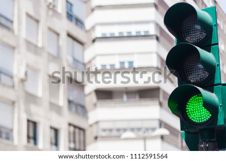 traffic light and not a bright background