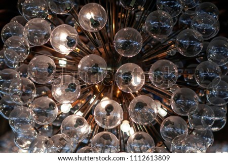 Abstract lamp for wallpaper