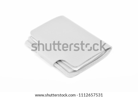 Wallet on white background