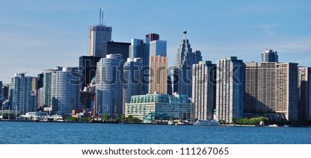Downtown Toronto Skyline Waterfront in Canada