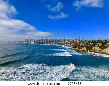 Coastal walk view, La Jolla Cove Beach, California
