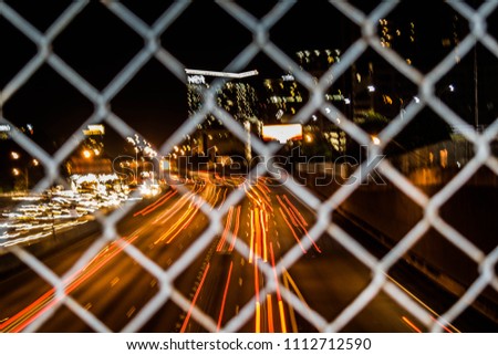 I85 I75 Atlanta Midtown busy at night Royalty-Free Stock Photo #1112712590