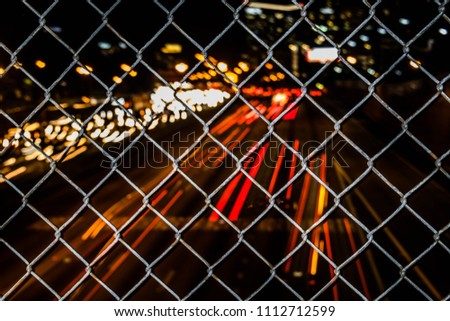 I85 I75 Atlanta Midtown busy at night Royalty-Free Stock Photo #1112712599