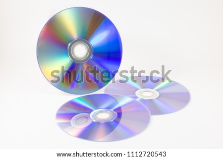 CD on white background
