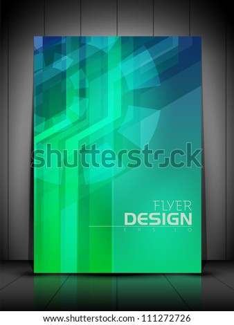 Professional business flyer template, brochure or cover design or corporate banner design for publishing, print and presentation. EPS 10.