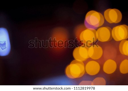 The picture show bokeh effect of light bulb 