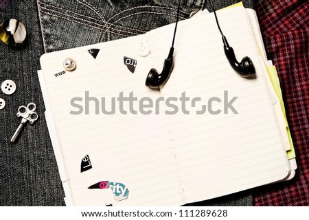pocket book for personal entries Royalty-Free Stock Photo #111289628