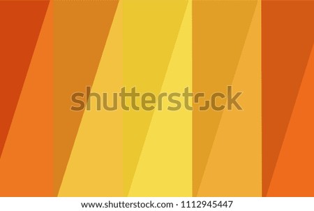 Light Orange vector polygonal pattern. Shining colored illustration in a new style. Brand-new design for your business.
