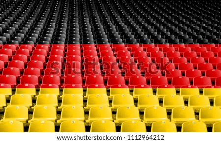 Germany flag stadium seats