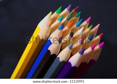 colors over a black background 2