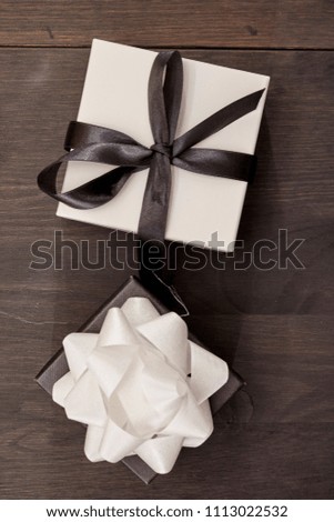 A studio photo of a wrapped gift box