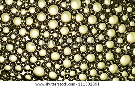 bubbles on a water surface