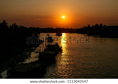 sunset in Hue