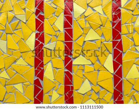 Yellow crack small ceramic texture backdrop