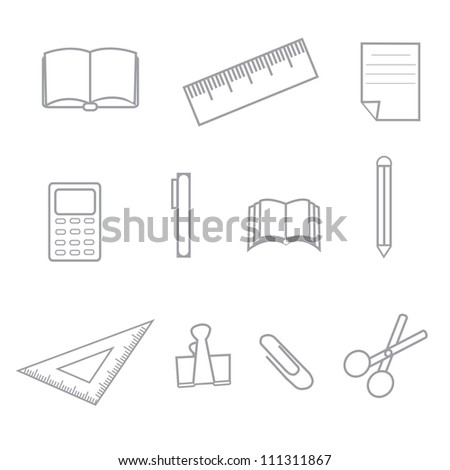 vector background of the icons the education