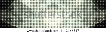 Abstract horizontal background. Spotted halftone effect. Dots, circles. Raster clip art