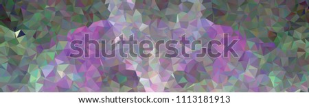 Horizontal banner with polygonal textur for print or web pages. Copy space. Vector clip art.