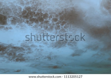 dust storm view of the sky