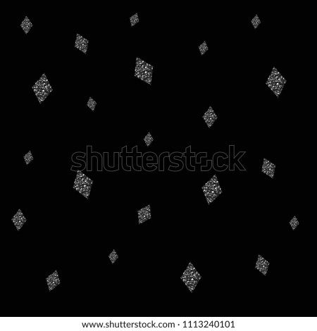 seamless confetti black wink glitter pattern on black background