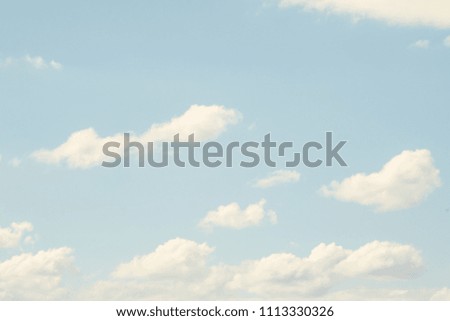 white clouds on the blue sky, desktop wallpaper