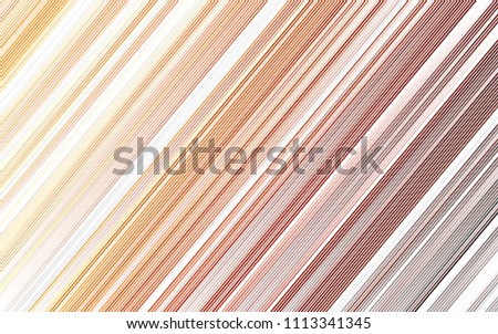 Light Orange vector background with straight lines. Modern geometrical abstract illustration with staves. The template can be used as a background.