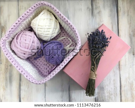 the knitted baskets