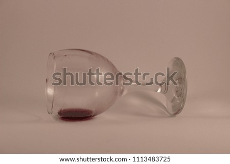 glasses of wine isolated in lightbox