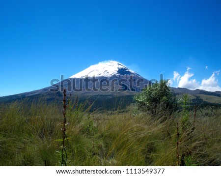 The volcano Popocatepetl (Mexico)