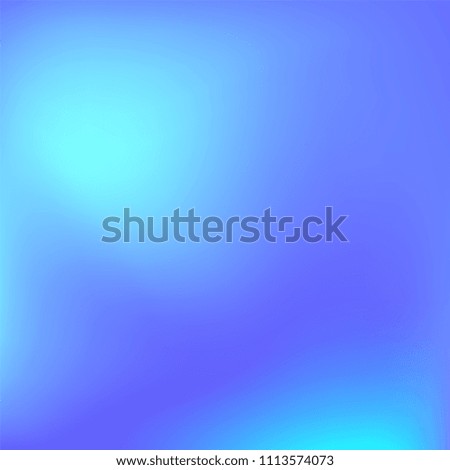 Abstract colorful gradient. Soft violet blue gradient. Blurred abstract background. Multicolor blurry blend. Holographic illustration. Smooth texture. Beautiful light vector. Holographic soft mesh.