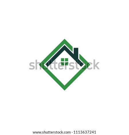 Real estate house logo icon design template vector