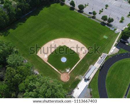 Aerial baseball diamond