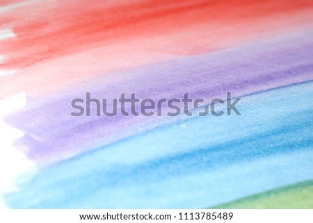 Blurred abstract background. Colored watercolor stripes.
