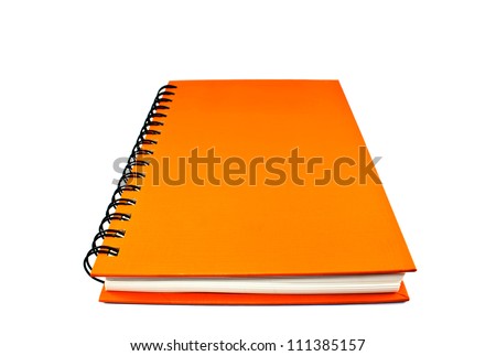 Colorful book isolated on white background