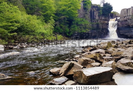 High force waterfall. One of the most spectacular waterfalls in England, north pennines area of outstanding natural beauty.