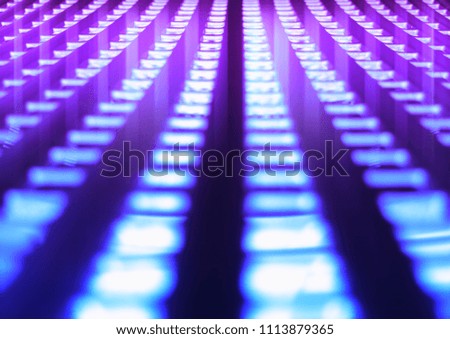 Futuristic pink and purple perforated apertures background