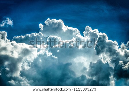 Clouds and bright sky ,That is beautiful