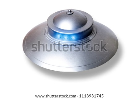 Close view of the classic dome ufo saucer.