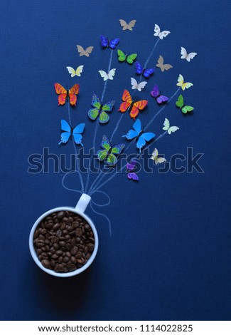 Coffee mood. Coffee composition