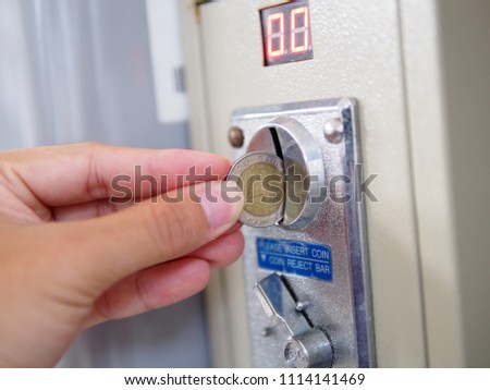 Coin Insertion of vending washing machine