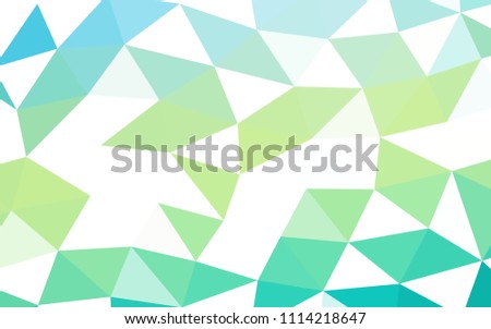 Light Green, Yellow vector polygon abstract polygon abstract. Geometric illustration in Origami style with gradient.  Brand new design for your business.