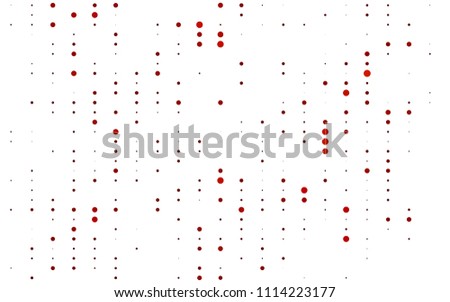 Light Orange vector  cover with spots. Glitter abstract illustration with blurred drops of rain. Completely new template for your brand book.