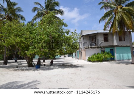 Guraidhoo - Thaa Atoll - Maldives - This is one of the indigenous islands of the Maldives. The locals are sort of poor.