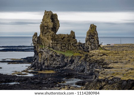 Icelandic landscape rock