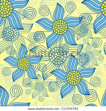 Vector illustration of pattern floral background