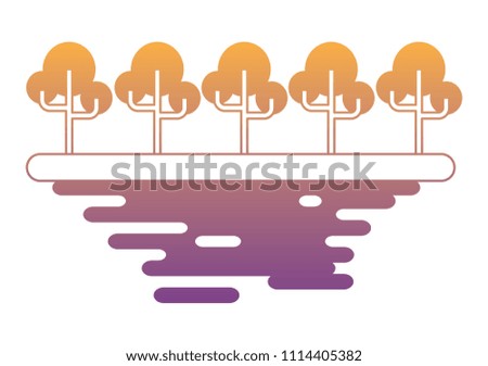 line of trees design